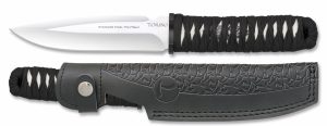 Cuchillo TOKISU Con Funda De Piel. Hoja: 15,3 Cm