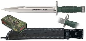Cuchillo / Bayoneta K25 Commando MR.7 Verde CNC 26 Cm