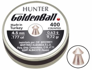 Caja Balines GoldenBall Hunter 4,5 mm 400 Und