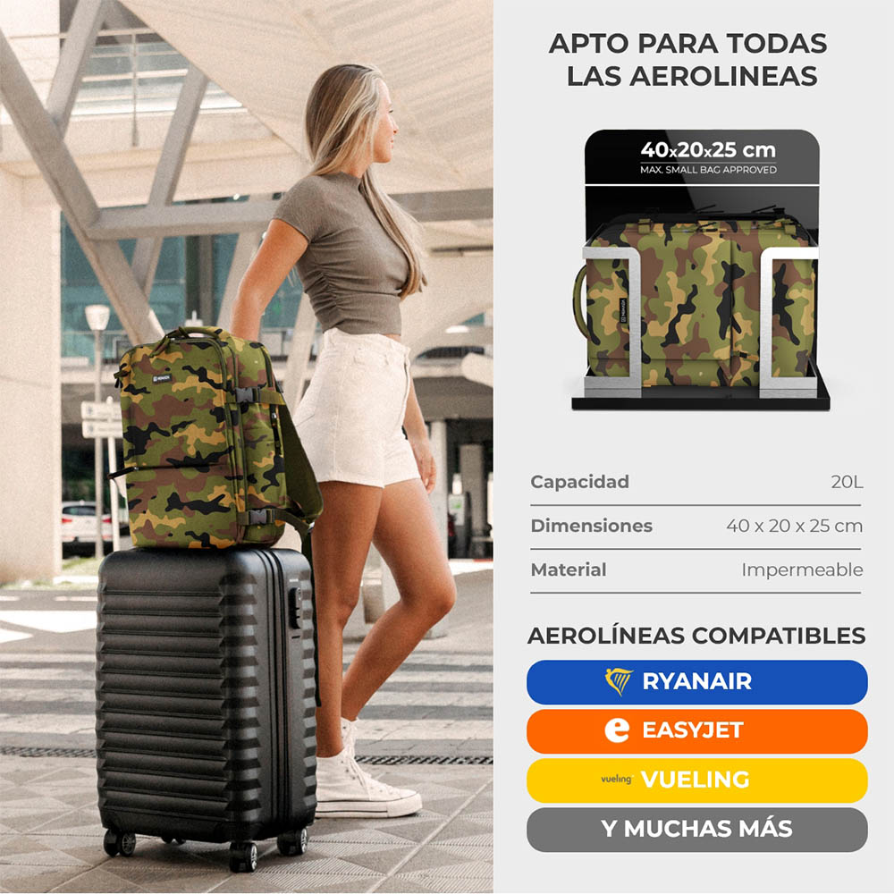 Mochila Numada 20 L Explorer Backpack Cabina Camo - Imagen 10