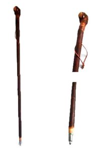 Baston Senderismo Madera Oscura