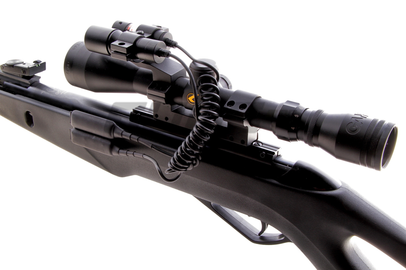Rifle Aire Comprimido GAMO Whisper X 5,5 mm + Visor + Laser + Linterna - Imagen 3