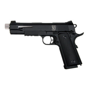 Pistola Rudis XI Secutor Gas/CO2 Plata/Negra