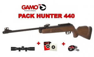 Rifle Aire Comprimido Gamo Hunter 440 5,5 mm + Optica 4x32