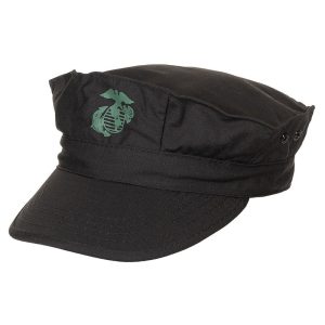 Gorra USA Marines 3 Picos Negra Bordada