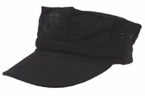 Gorra USA Marines 3 Picos Negra Bordada