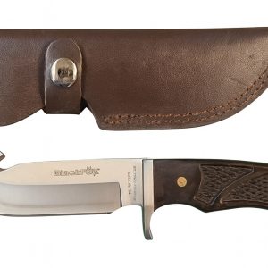 Cuchillo BlackFox Con Gancho Para Destripar Y Funda De Cuero