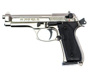 Pistola Detonadora Bruni Mod Beretta F 92 Cal 9 mm Mate/ Niquel