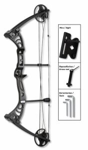 Arco Poleas Negro. 55 LBS
